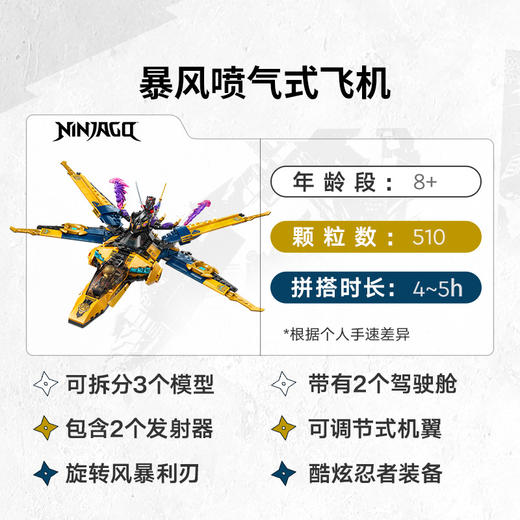 乐高 LEGO 拉斯与阿林的暴风喷气式飞机LEGC71833 商品图2