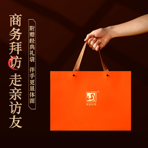 元正 茶票小种礼盒装 特级武夷山小种红茶自饮口粮茶叶送礼长辈200g 商品图2
