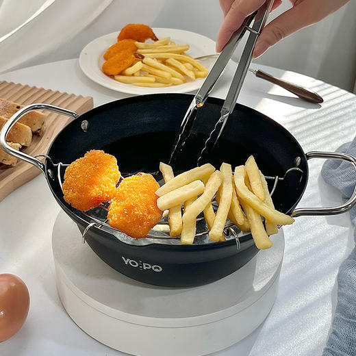 YOPO 日式天妇罗炸锅 环形加热 隔热手柄 导热均匀 商品图14