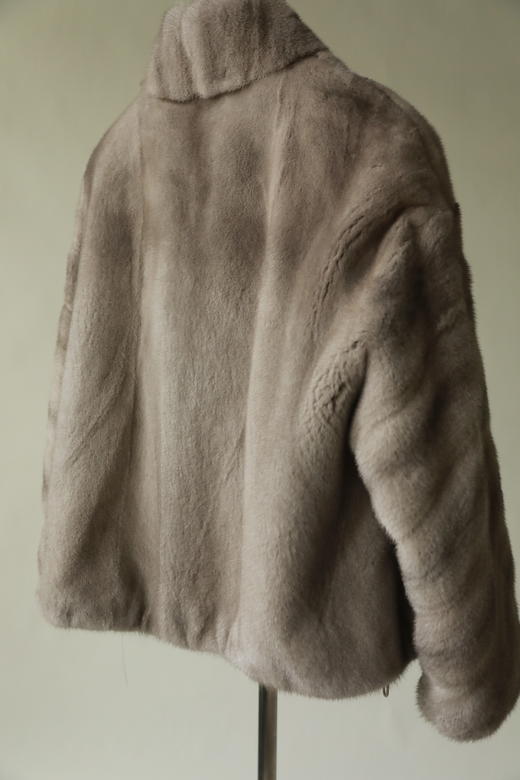 MAISON COVET 复古立领水貂皮草外套 商品图8