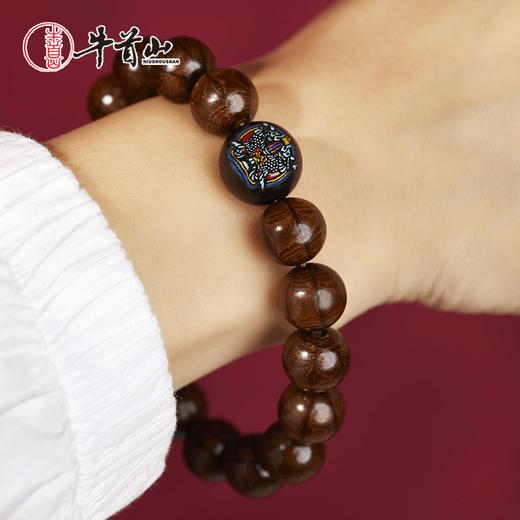 牛首山六道木八吉祥手串男老料降龙木手链念珠文玩原木送礼 商品图2