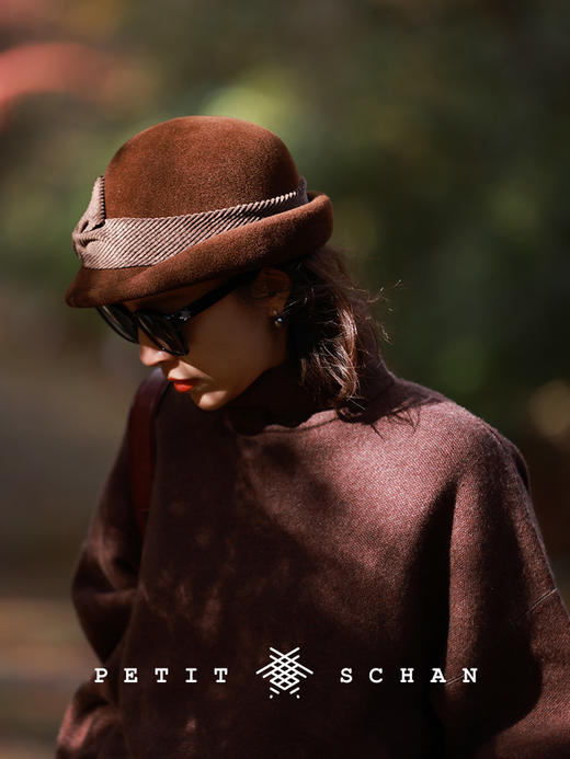 PETIT SCHAN小闪 #079 Rose's story 玫瑰的故事 捷克进口兔毛毡复古蝴蝶结小礼帽 商品图1