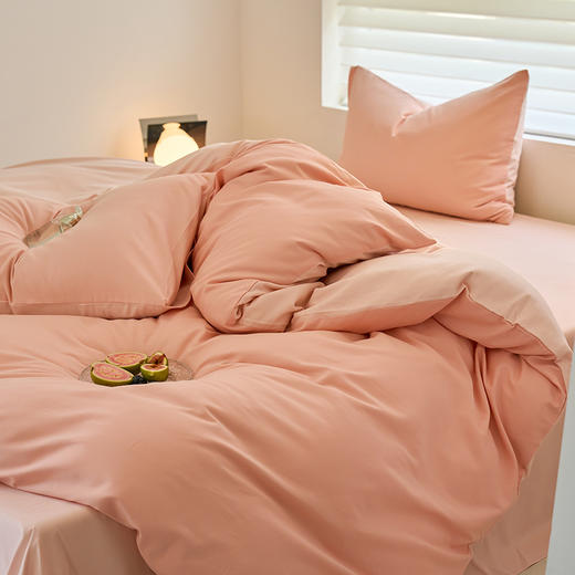 【四季可用】40支新疆长绒棉火山全棉磨毛纯色床品单件、单被套、单床笠、枕套 商品图10