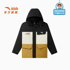 安踏儿童羽绒服男童四防外套2025春季新款户外四防冬装加厚上衣352516910