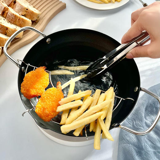 YOPO 日式天妇罗炸锅 环形加热 隔热手柄 导热均匀 商品图6