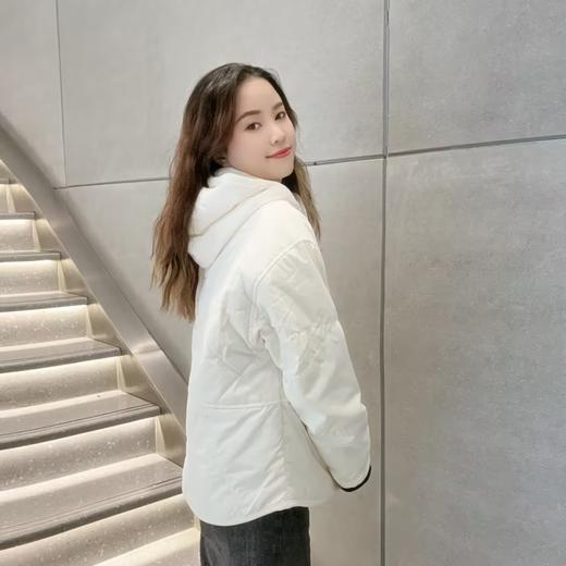 佐丹奴女装秋冬季大口袋连帽棉衣菱形格纹棉服外套05374614 商品图2