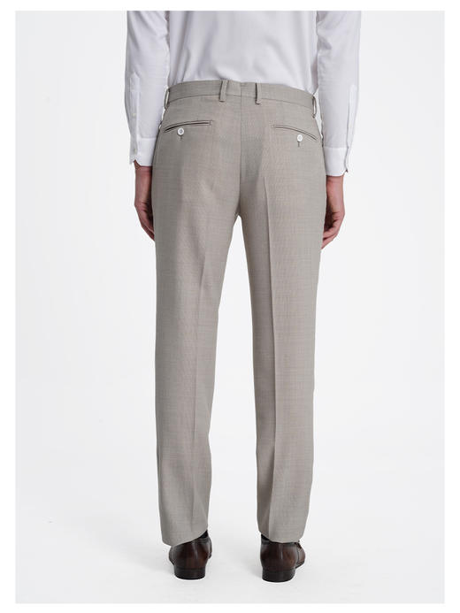 callisto松弛系列米色绵羊毛西裤 商品图4