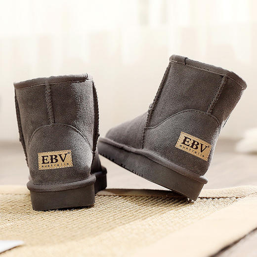 【无惧风雪❗️牛皮雪地靴 又美又飒】加绒加厚，显腿长，保暖又好看❗️女短筒短靴皮毛一体百搭女士棉鞋皮靴子鞋子 商品图5