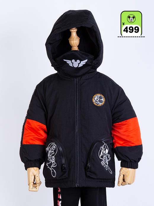 迪士尼冬季男童连帽夹棉外套214DS0233 商品图1