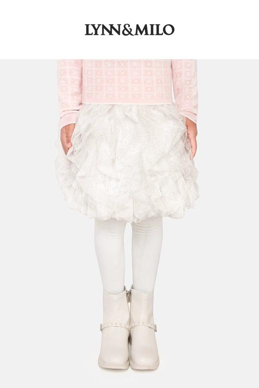 【春上新】【3折】8楼琳麦罗 LYNNMILO  黑色白色网纱立体波浪短半裙 吊牌价：698元  活动价：209元 商品图1