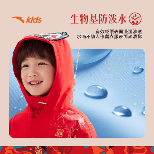 安踏儿童男童摇粒绒运动上衣2025春保暖新年款厚外套352519613 商品图1