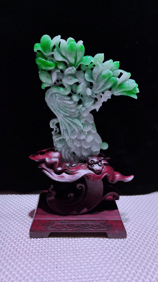 620753翡翠摆件【锦上添花】 商品图5