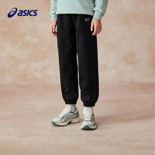 Asics/亚瑟士童装2025年春季新品松紧可调节运动裤针织收脚长裤 商品图1