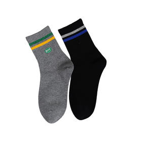 【2双装】儿童休闲运动袜大童中长筒棉袜童袜学生袜【6双6折】【2423105】