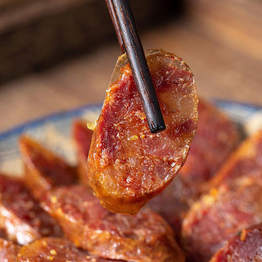 四川腊味芦家坳印象巴蜀香肠 精选黔北黑猪 四川腊味工艺制作地道四川味腊肠 商品图5