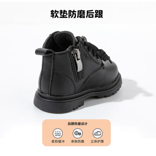 贝贝怡童鞋女宝宝短靴冬靴2024新款儿童马丁靴保暖女童洋气宝宝鞋ZB4DX023 商品图7