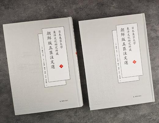 日本东京大学东洋文化研究所藏《朝鲜版五臣注文选》，精装，16开，全2册，[梁]萧统选编，[唐] 吕延济、刘良、张铣、吕向、李周翰注， 凤凰出版社2019年一版一印，定价400，售价108元。 商品图1