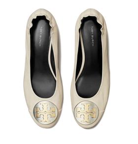 TORY BURCH 高跟鞋女  156751-250 淡奶油色.【鞋底有膜，试穿小心】