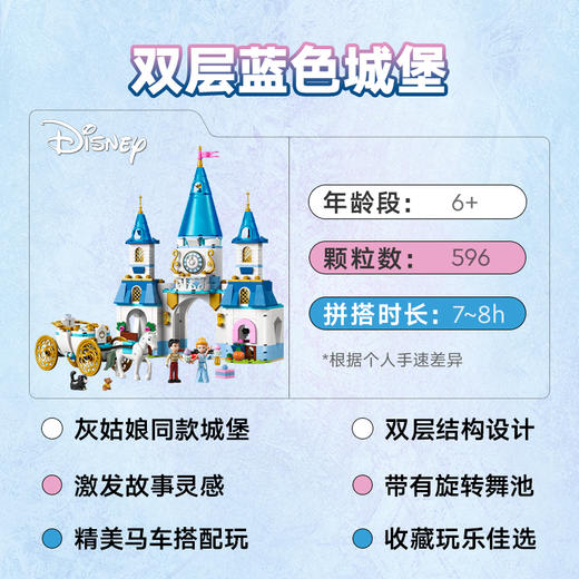 乐高 LEGO 灰姑娘仙蒂的城堡和马车LEGC43275 商品图2