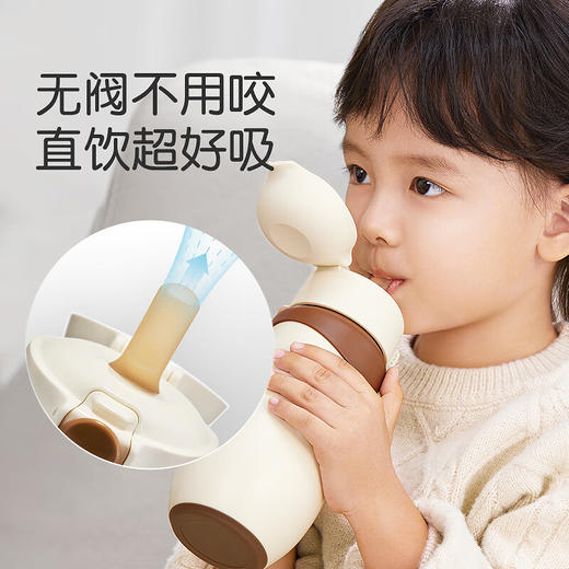 【特价】世喜 儿童保温杯（非套装）480ml+棕色杯套 商品图2