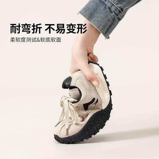 ZHR则则复古德训鞋女春季新款厚底增高运动休闲鞋柔软透气低帮鞋 商品图6