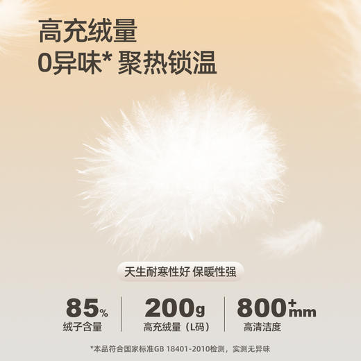 骆驼男装短款羽绒服男冬季新款连帽工装加厚保暖防风防水外套 M34CW02696 商品图3