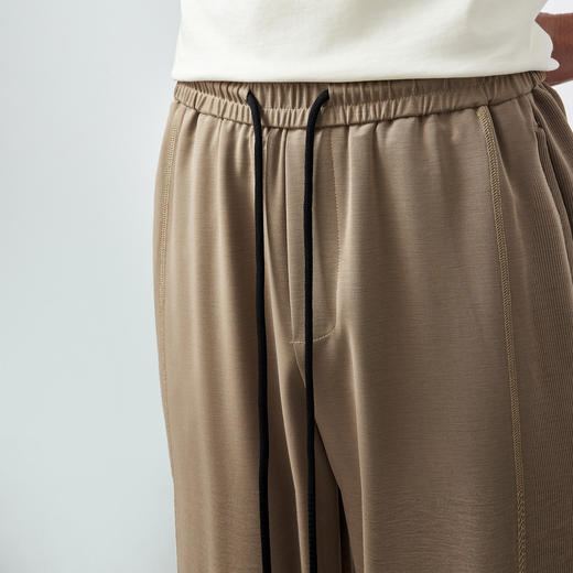 墨麦客松紧腰宽松束脚裤男2024夏新款铜氨丝垂感男士休闲裤90893 商品图2