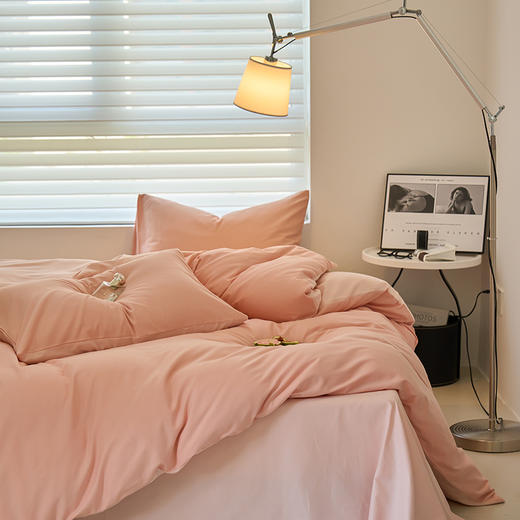 【四季可用】40支新疆长绒棉火山全棉磨毛纯色床品单件、单被套、单床笠、枕套 商品图11