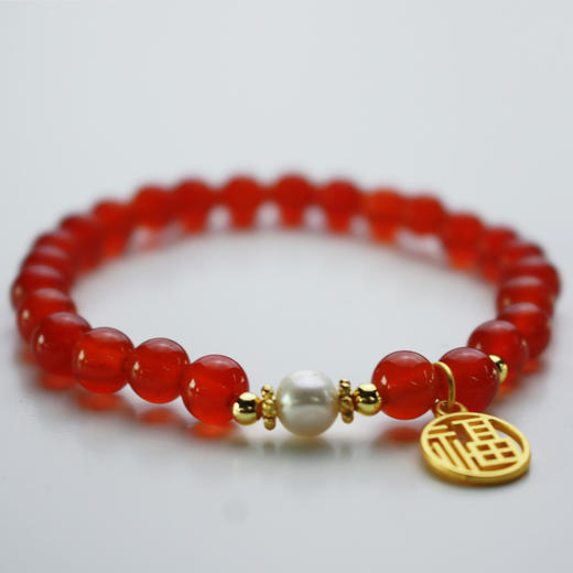 piara 925银镀金福牌手链  商品图4