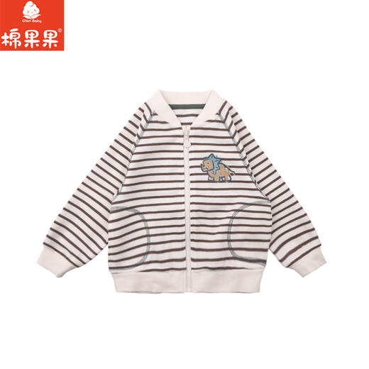 棉果果春季新品商场同款男童条纹针织开衫M112100225117 商品图3