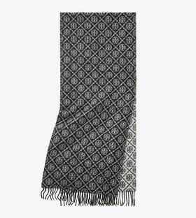 TORY BURCH 围巾女  164571-001 黑色.