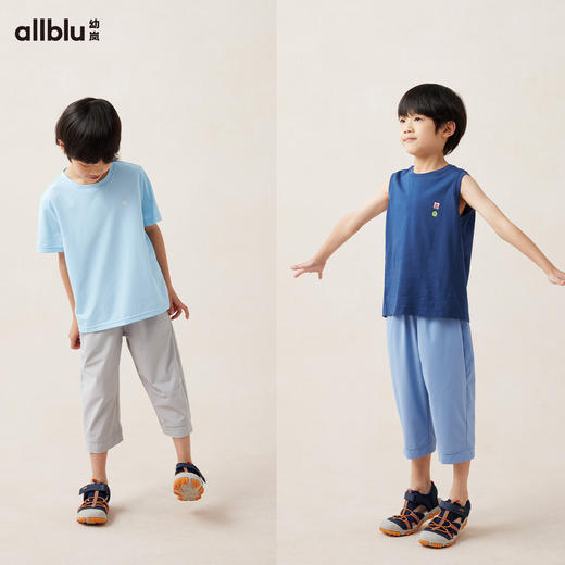 【夏Vol.2-玩水系列】幼岚「OO布」七分裤有洞而不透亲肤透气儿童梭织裤子ZY 商品图2