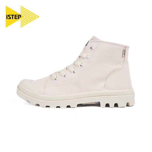 ISTEP春季女士帆布马丁靴厚底增高工装鞋薄款透气高帮徒步女鞋 商品图10
