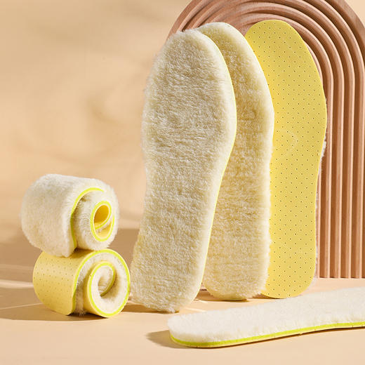 【脚底下的小火炉】抗菌乳胶羊毛保暖鞋垫 乳胶+羊毛 温暖加倍 软弹舒适 3A抗菌 轻盈不累脚 商品图6