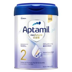 港版Aptamil爱他美白金致亲版较大婴儿配方奶粉 2段 6-12月 900g