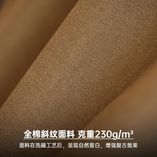 工装优选美式复古做旧伐木工休闲裤宽松直筒纯棉斜纹长裤子男秋冬 商品图2