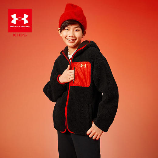 【品牌直发】Under Armour安德玛男女童加厚连帽针织外套244306582超低折扣 商品图3