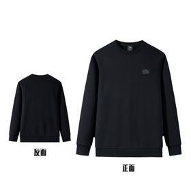 【M断码】安踏加绒保暖套头卫衣男士冬季新款纯色简约运动服上衣152447729N【无货退款】