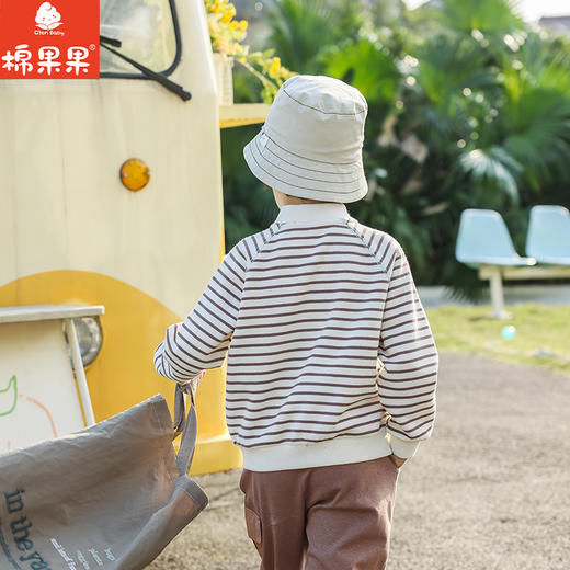 棉果果春季新品商场同款男童条纹针织开衫M112100225117 商品图2