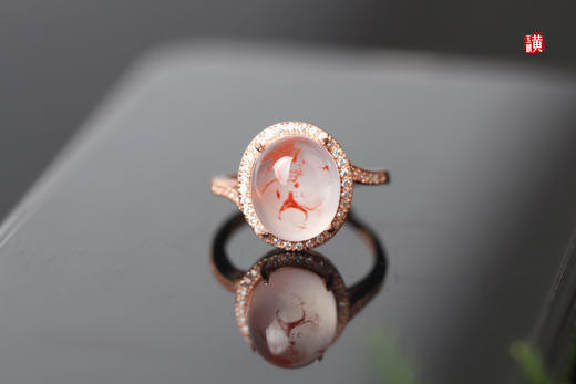 【兮薇】南红冰飘戒指 商品图0