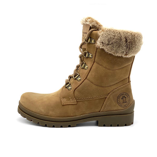 断码特价36码——西班牙原产时尚舒适加毛款女士皮靴 TB20棕色(优质保暖毛内衬) 商品图2