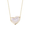 piara 新款天然贝母女圆形心形简约项链 商品缩略图0