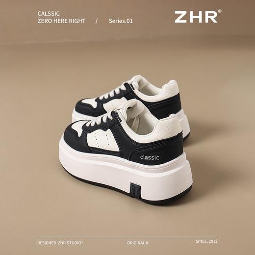 ZHR则则厚底轻便板鞋女春秋新款ins百搭休闲运动鞋显瘦增高小白鞋 商品图7
