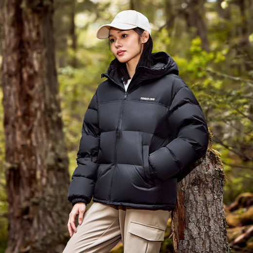 【299秒杀连帽款！】拓路者冬季情侣装连帽羽绒服女宽松运动休闲防风保暖冬装外套潮 商品图3