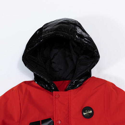 迪士尼童装秋冬季男童连帽防风夹棉外套潮男孩保暖加厚棉服冬装 商品图4