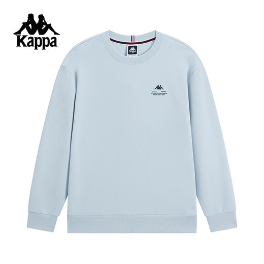 Kappa卡帕背靠背新款针织套头衫男款运动卫衣复古长袖圆领上衣潮K0F12WT20 商品图1