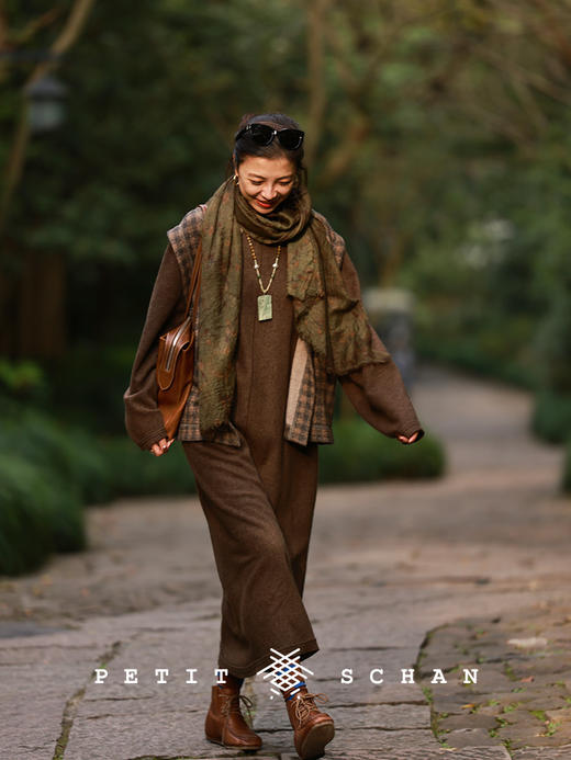 15000积分兑换 PETIT SCHAN小闪 大地牧歌 复古水洗做旧马皮系带踝靴 商品图3