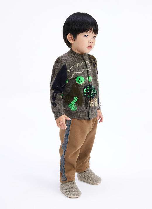 jnby   24年冬款  短款开襟毛衫  YOB311610 商品图9