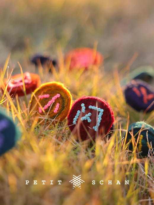 1200积分兑换 PETIT SCHAN小闪 小小闪一下 小闪牦牛绒手工毡手工染色手工刺绣小胸章 商品图3