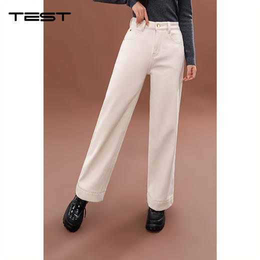 冬上新时尚气质舒适百搭直筒牛仔裤3244062 商品图0